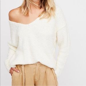 Free People Lofty V-Neck Sweater